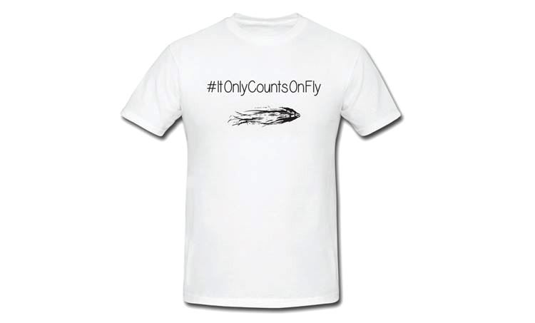 Picture of T-Shirt #ItOnlyCountsOnFly - White Size S