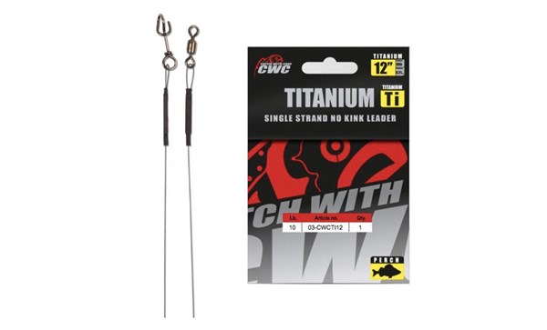 Picture of CWC Titanium No-Kink Leader 12” (30cm)-10lbs / 4,5kg Perch