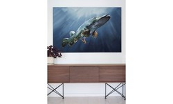 Picture of WORK OF ART - Original Painting by Tomas Hammar "Pike before the Bite" 100x150cm