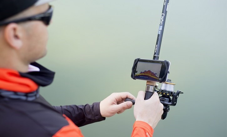 Deeper Smartphone Mount for Fishing Rod � See Phone and Keep Hands Free While 
