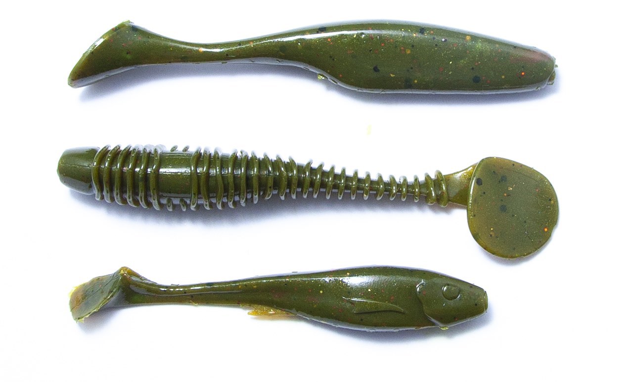 Picture of Party Pack 3 favorite lures Green Pumpkin 12-pack
